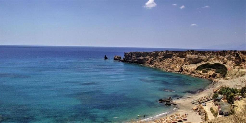 Villa George Sea View With Pool - Triopetra Exterior foto