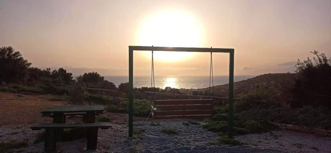 Villa George Sea View With Pool - Triopetra Exterior foto