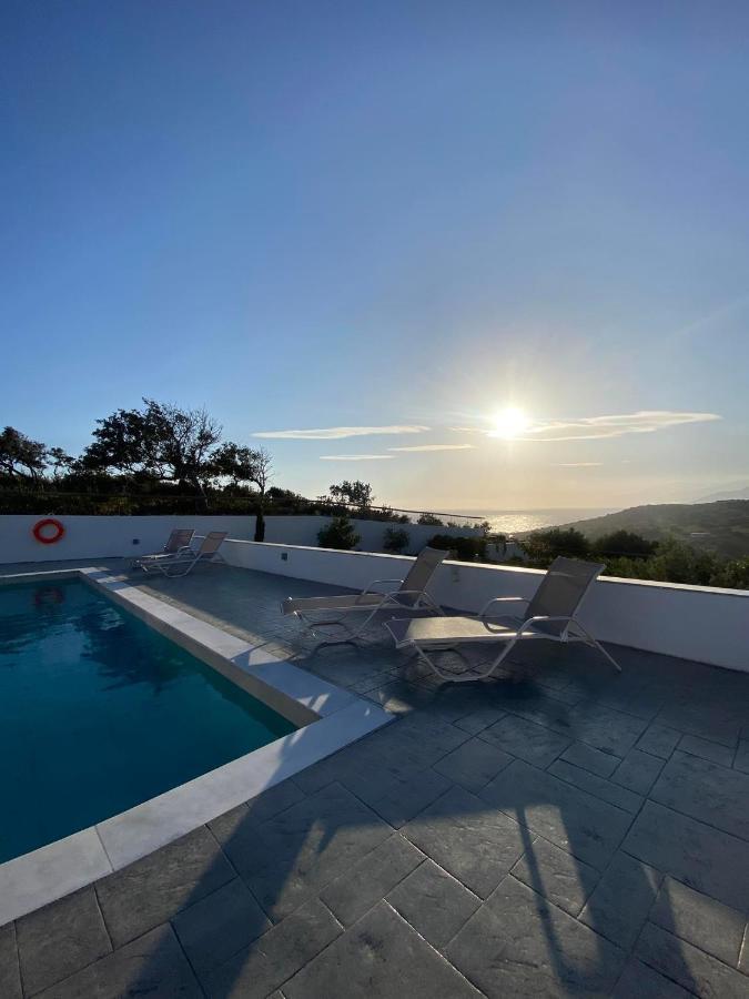Villa George Sea View With Pool - Triopetra Exterior foto